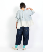 リネンギンガムチェック　2wayブラウス